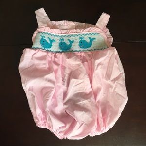 Whale Smocked Bubble